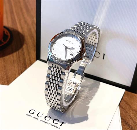 gucci g mother of pearl watch|gucci g timeless diamond watch.